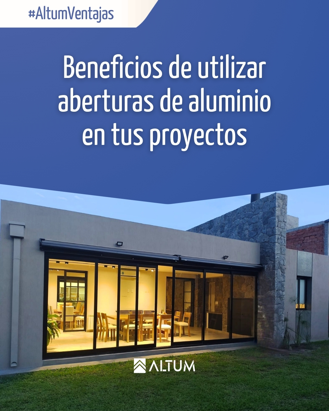 Baranda de Vidrio y Aluminio - Altum