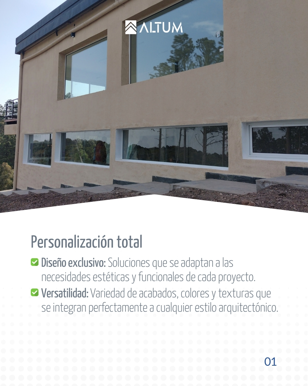 Cerramiento de Galería Aluminio - Altum